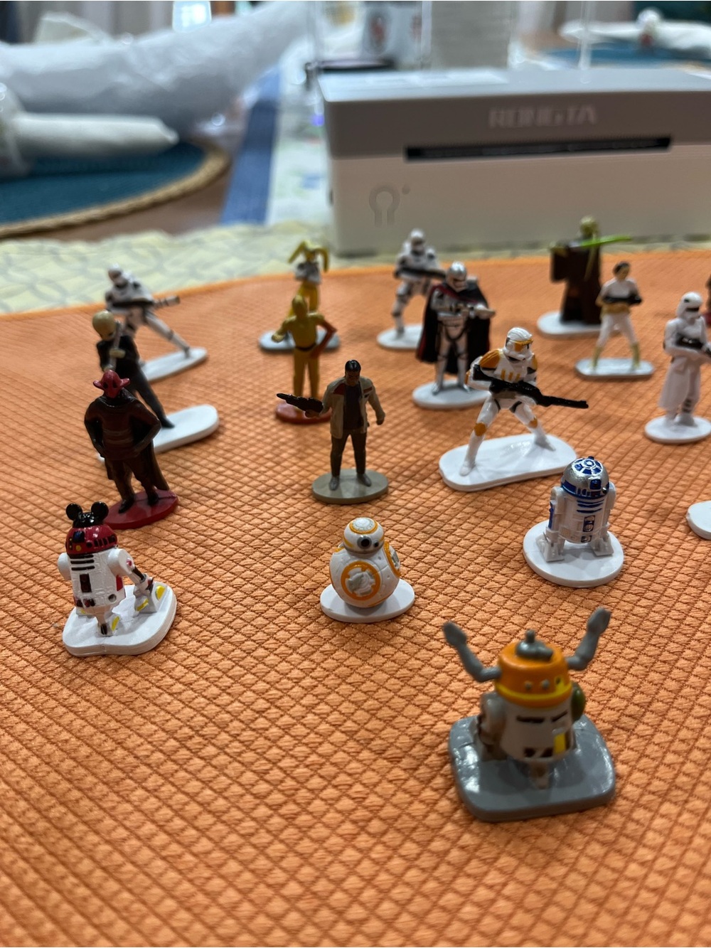 Star Wars Mini Figure & Droid Collection - Orange, White, Blue Accents